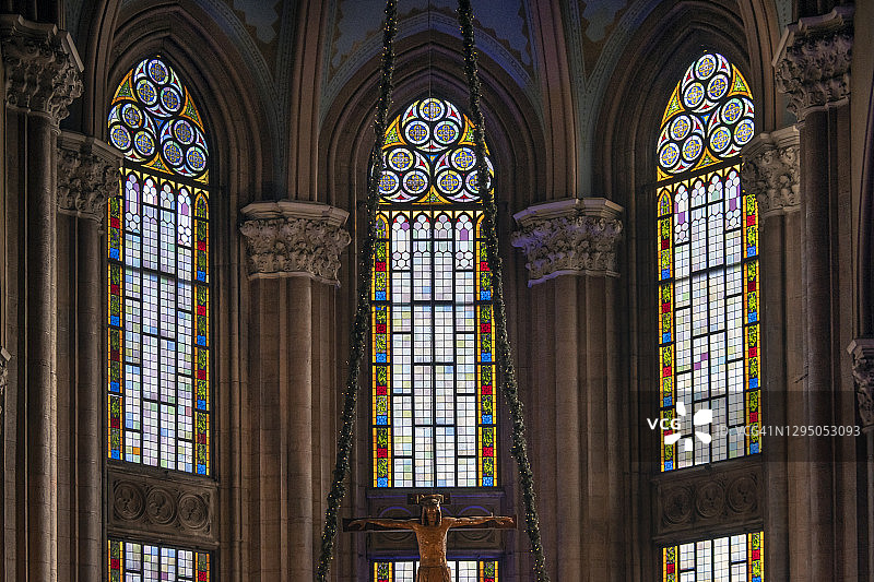 土耳其伊斯坦布尔贝伊奥卢区的圣安东尼教堂图片素材