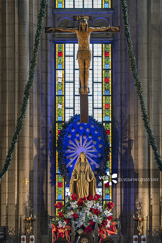 土耳其伊斯坦布尔贝伊奥卢区的圣安东尼教堂图片素材