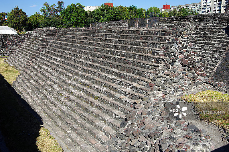 墨西哥城特拉特洛尔科三大文化广场大神庙二期图片素材
