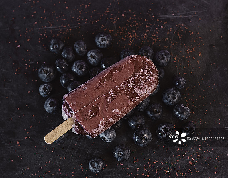 冰糕和蓝莓图片素材