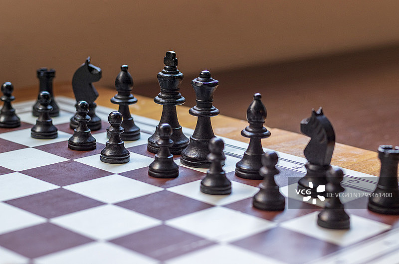 前景中的国际象棋棋子图片素材