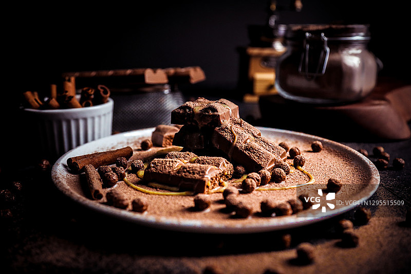 巧克力桌图片素材