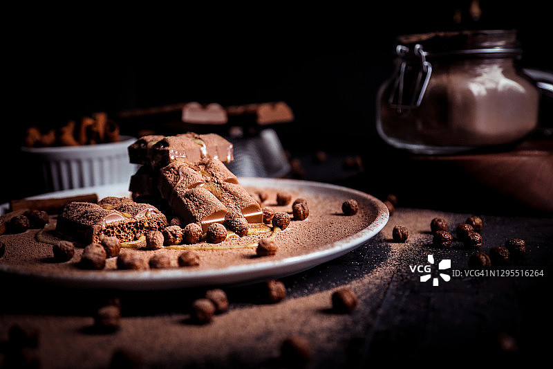 巧克力桌图片素材