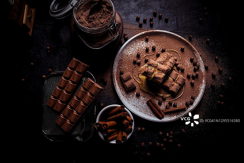 巧克力桌图片素材
