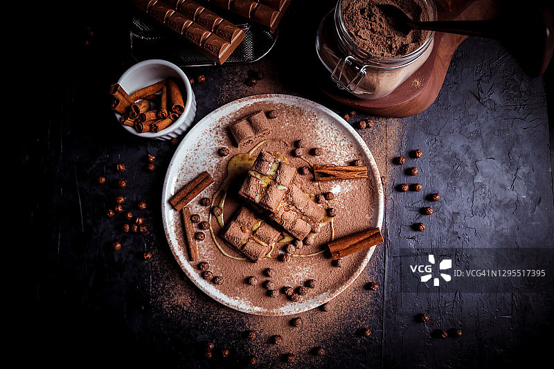 巧克力桌图片素材