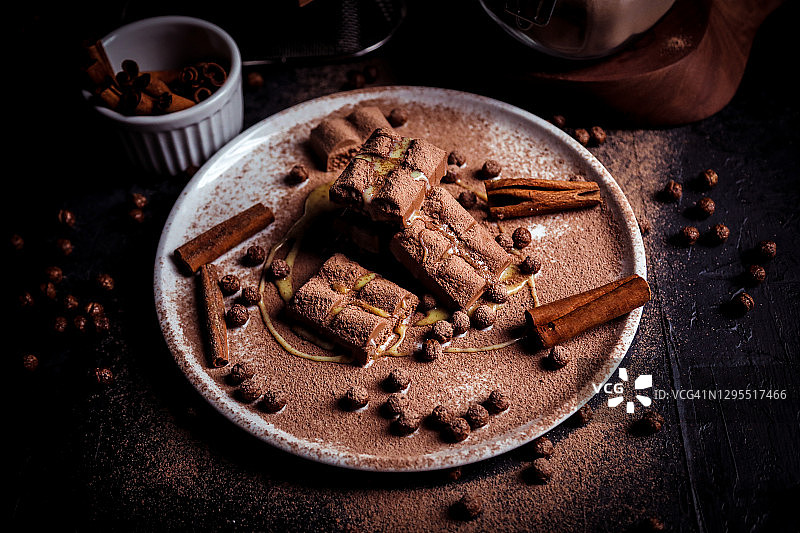 巧克力桌图片素材