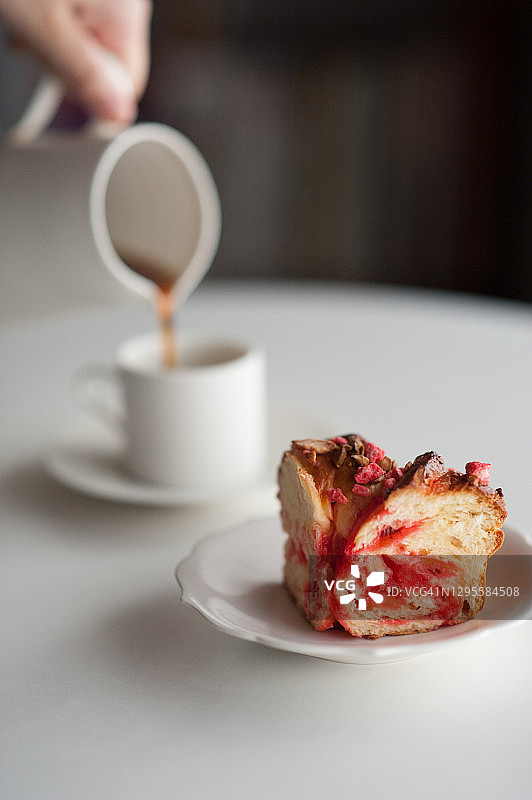 果仁咖啡布莉欧面包图片素材