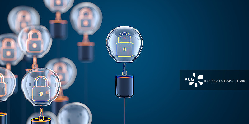 数字背景安全系统和数据保护图片素材