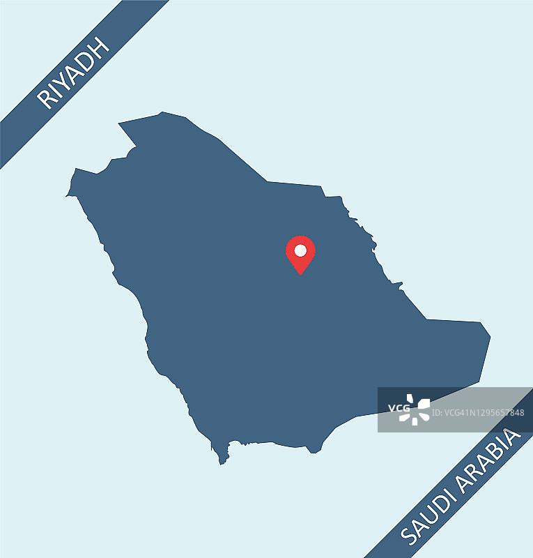 沙特阿拉伯地图图片素材