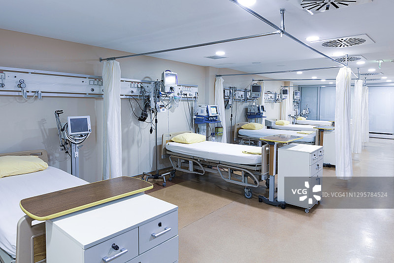 医院重症监护，新冠肺炎图片素材