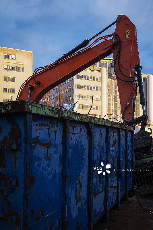 建筑工地挖掘机图片素材