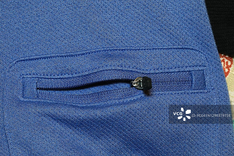 衣服上的口袋拉链图片素材