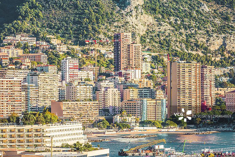 法国摩纳哥蒙特卡洛概览图片素材