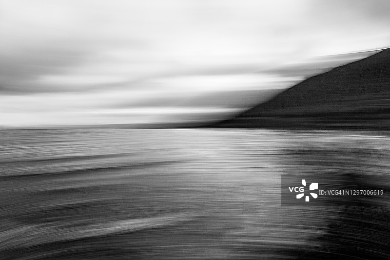 黑白海岸线抽象图案图片素材