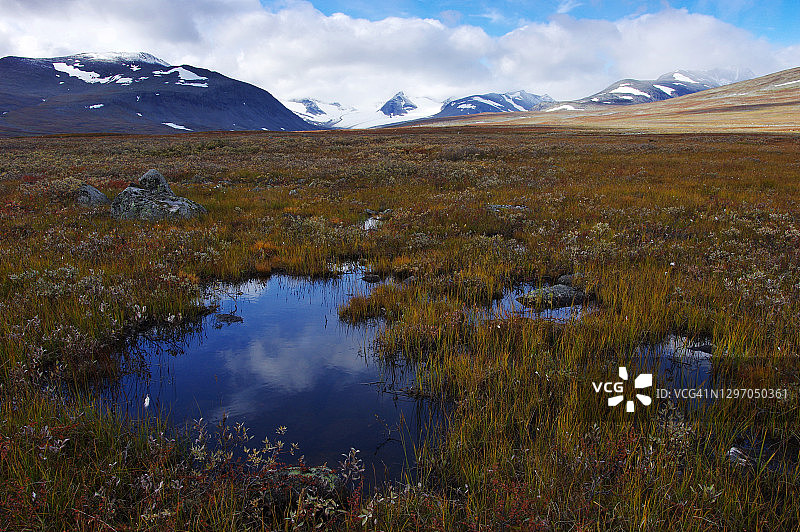 伊伊瓦拉科高原的秋季高山风光图片素材