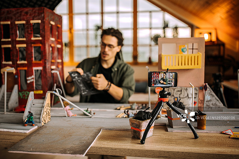 定格动画艺术家在线授课图片素材