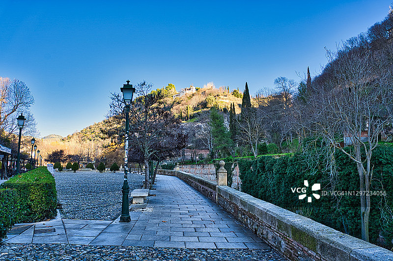 西班牙格拉纳达悲伤之路图片素材