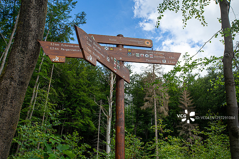 伊尔森堡哈茨路标图片素材