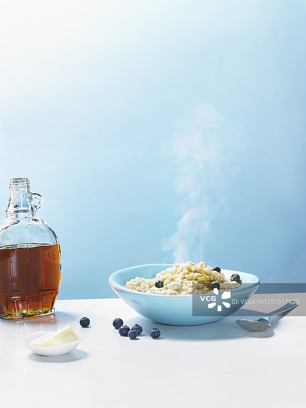 蓝莓燕麦粥图片素材