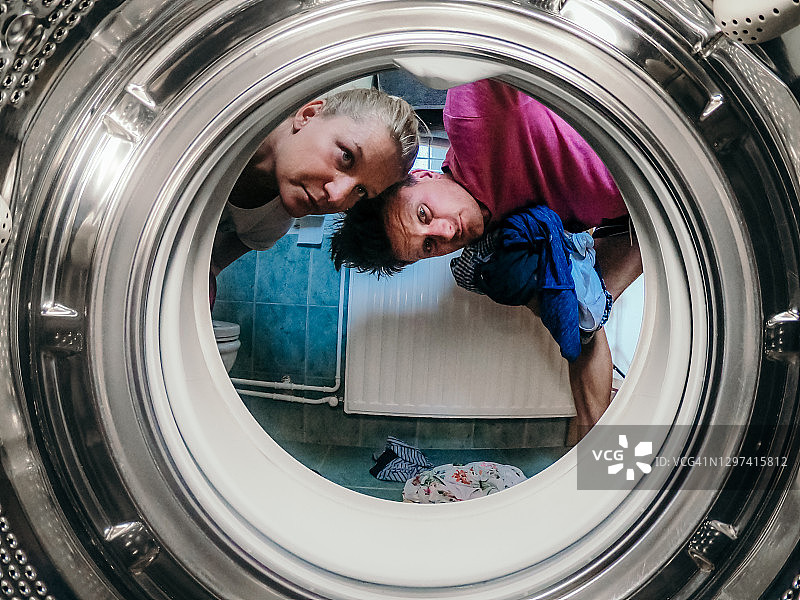 洗衣机/烘干机内部图片素材