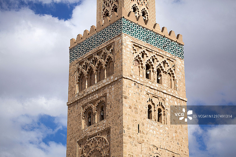 摩洛哥马拉喀什库图比亚公园图片素材