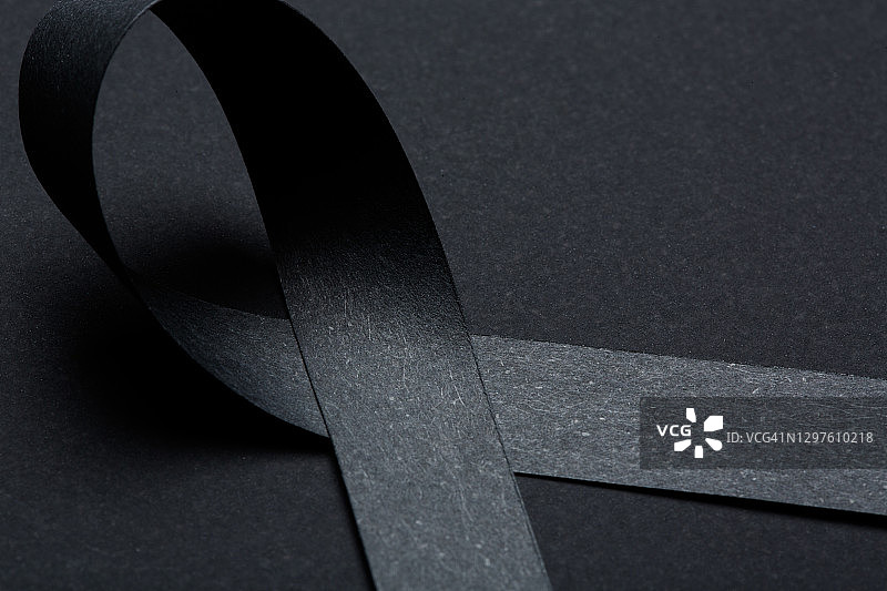 黑色警戒丝带图片素材