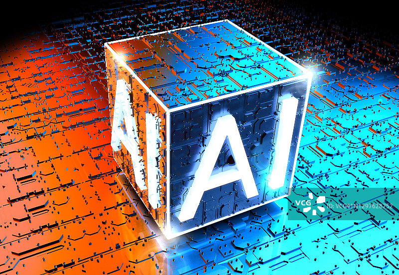 人工智能潜力：电脑内部电子设备的核心支点图片素材