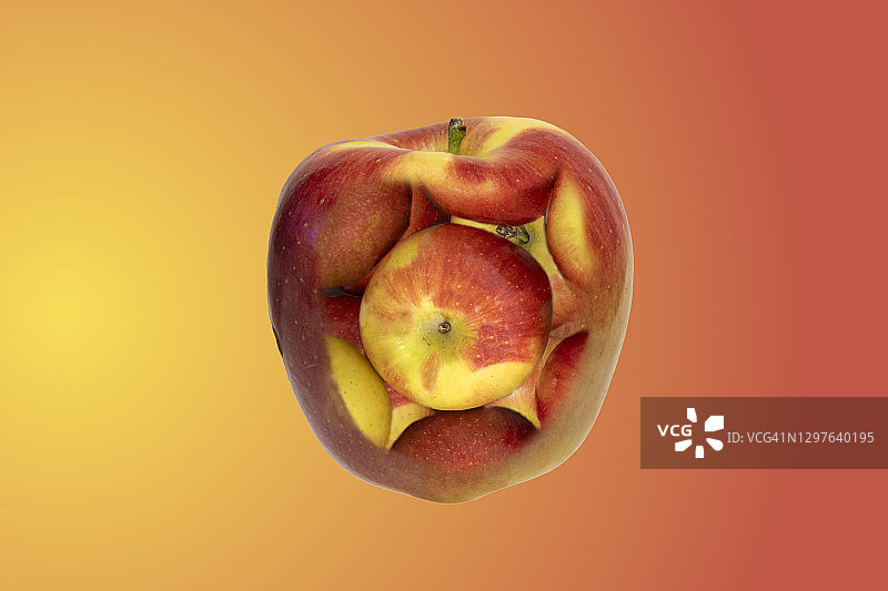 孕妇与苹果图片素材