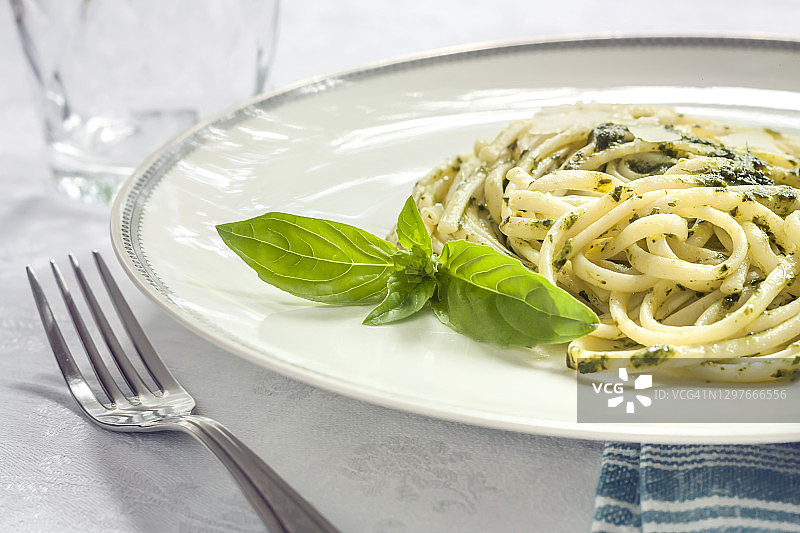 香蒜酱意大利面图片素材