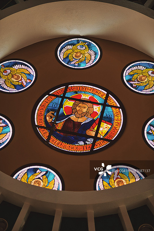 乌克兰天主教堂内部建筑图片素材