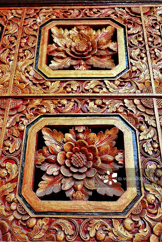 巴厘岛传统装饰品特写图片素材