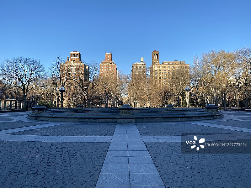 华盛顿广场公园图片素材