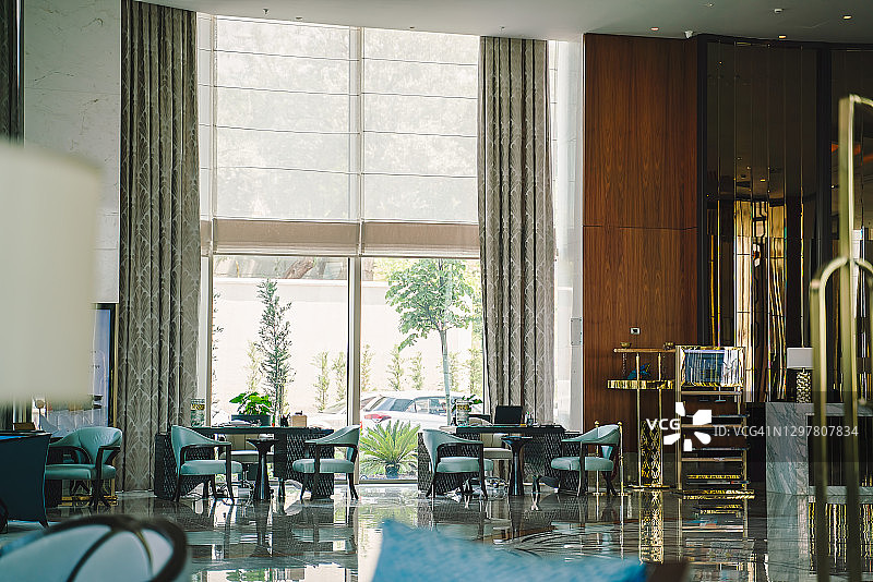 豪华酒店大堂区域图片素材