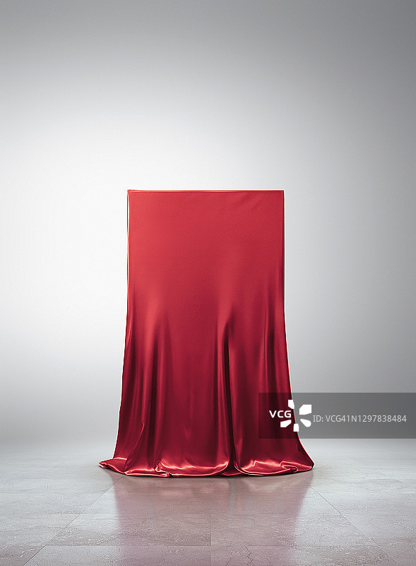 布料丝绸红色大理石地面物体图片素材