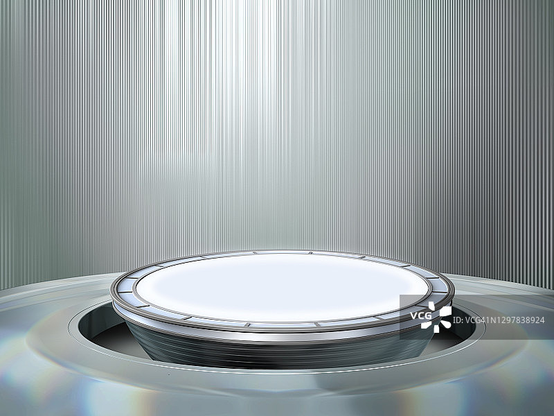 赛博朋克实验室舞台展览虚拟现实3D图片素材