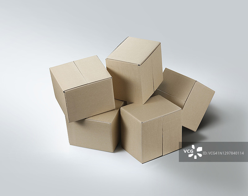 盒子，移动，装载，物体，堆图片素材