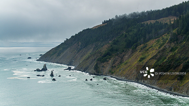 从南方俯瞰迷失海岸航拍景观图片素材