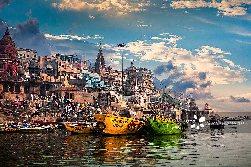 瓦拉纳西河坛图片素材