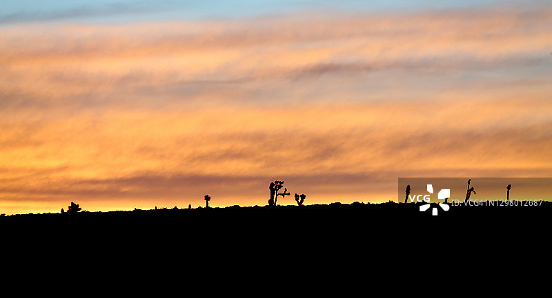 内华达州印第安泉附近的日出图片素材