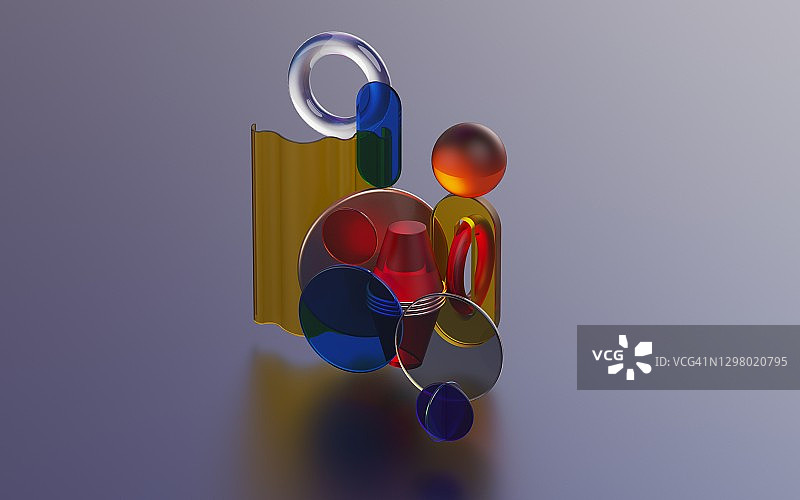 抽象形状背景3D图像图片素材