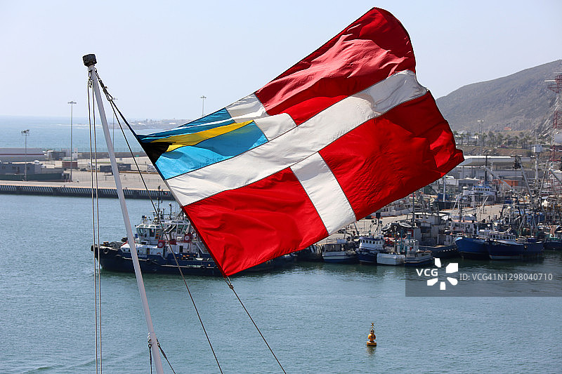 巴哈马民用旗图片素材