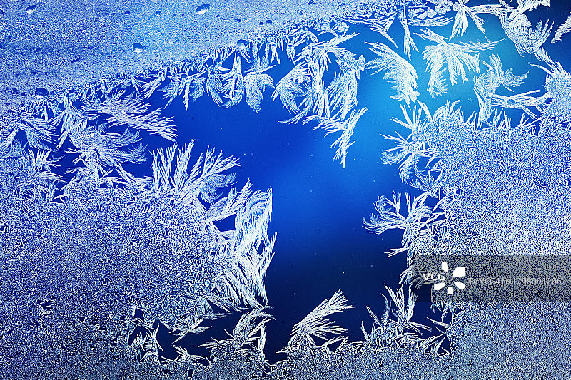 结霜的玻璃背景图片素材