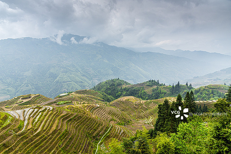 中国广西龙脊梯田图片素材