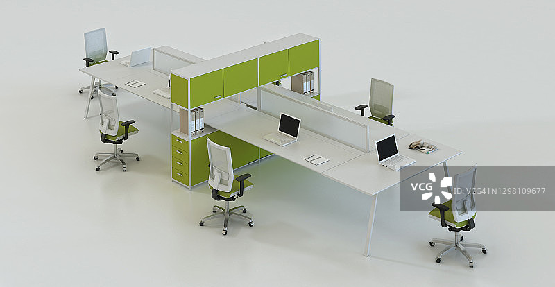 的办公桌上图片素材