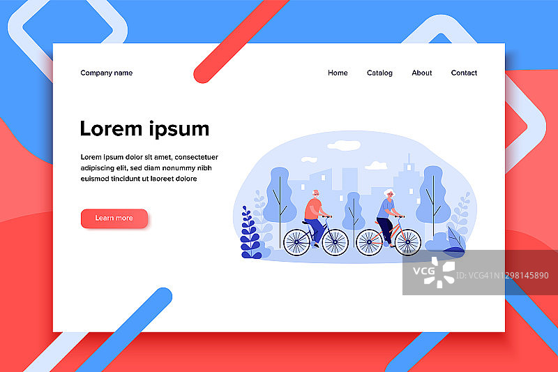 户外休闲的积极退休概念图片素材