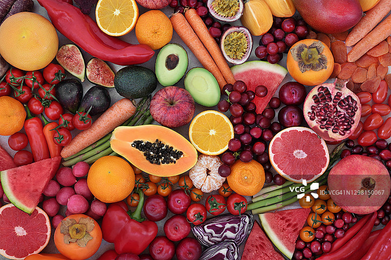 富含番茄红素的水果蔬菜图片素材