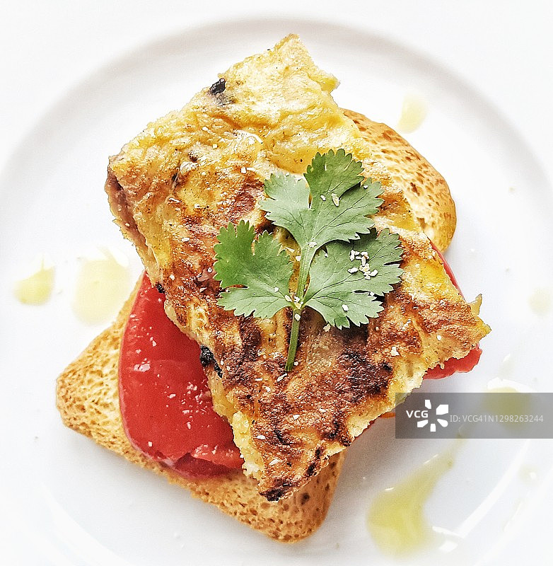 西班牙土豆饼小吃（马德里）图片素材