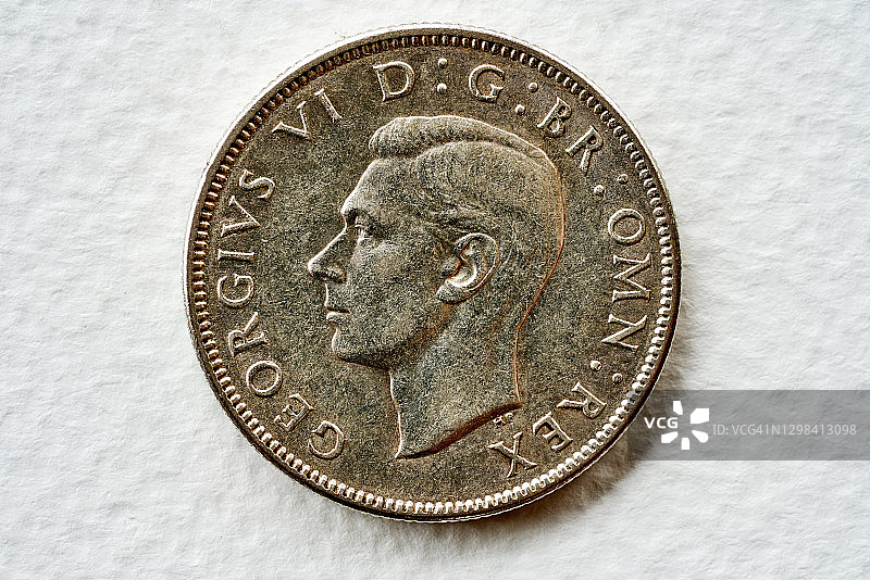 乔治五世二先令弗罗林币（1945年）图片素材