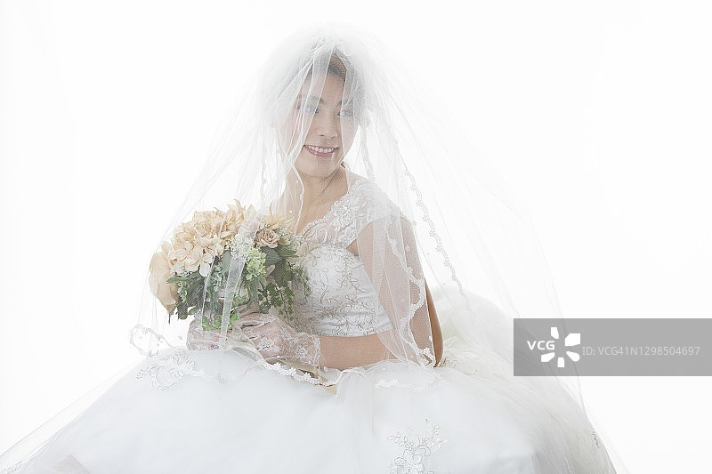 穿婚纱的女人图片素材