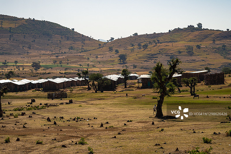 从埃塞俄比亚巴赫达尔到贡德尔的壮丽景色图片素材